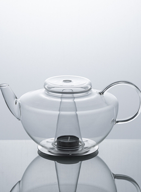 德国原装进口trendglas JENA耐热玻璃烛光茶壶1.2L