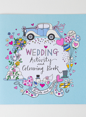 英国进口Rachel Ellen Designs画图本填色本涂色本儿童幼儿园婚礼