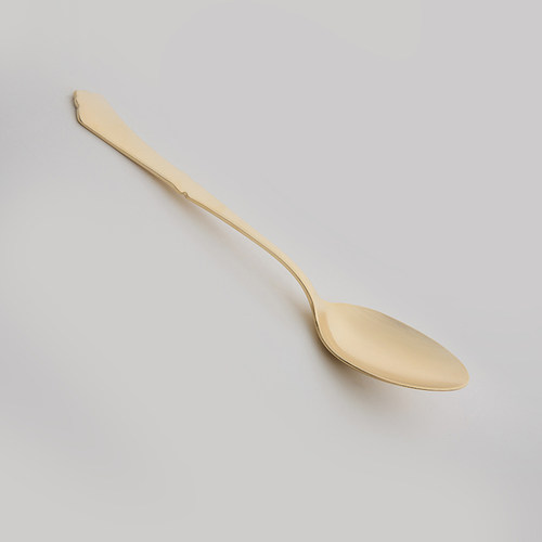 日本进口经典餐具不锈钢勺子亚光