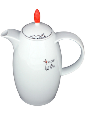 德国原装进口Eschenbach幸福鸟咖啡壶陶瓷咖啡壶1.3L