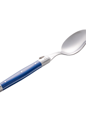 法国André Verdier DEBUTANT新蓝色不锈钢正餐勺西餐勺子高级感