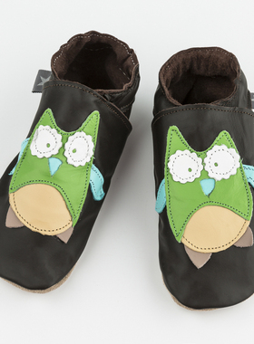 英国原装进口Starchild牛皮婴幼儿学步鞋软底鞋经典加大码0-2岁鹰