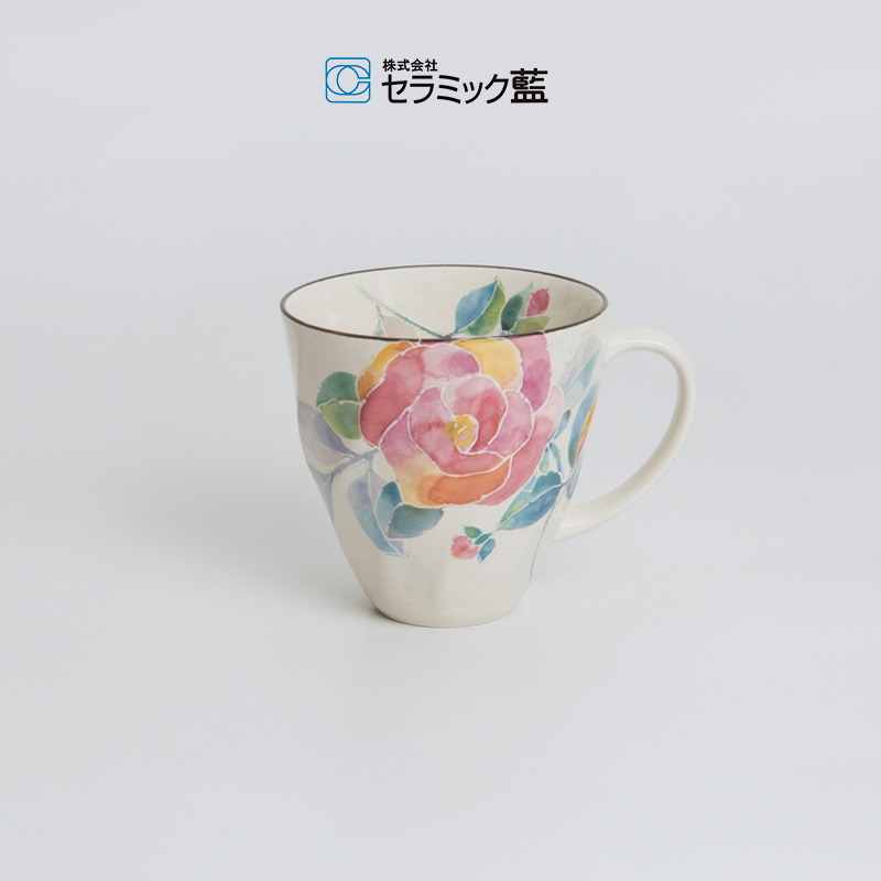 日本进口CERAMIC AI十二月花系列美浓烧陶瓷杯马克杯水杯虞美人-封面