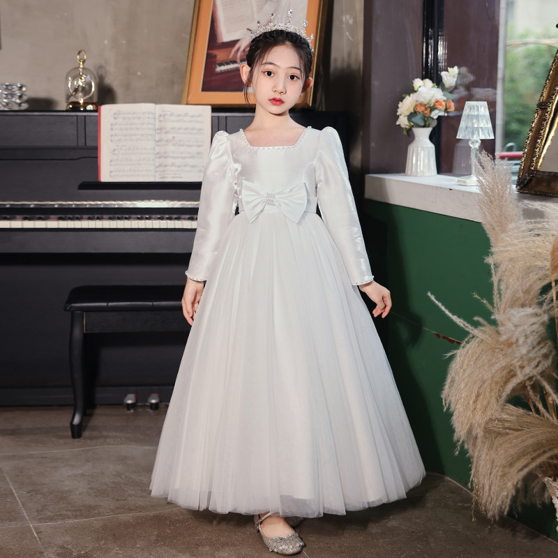 女童礼服高端公主裙花童婚礼小女孩生日儿童钢琴演奏主持人演出服