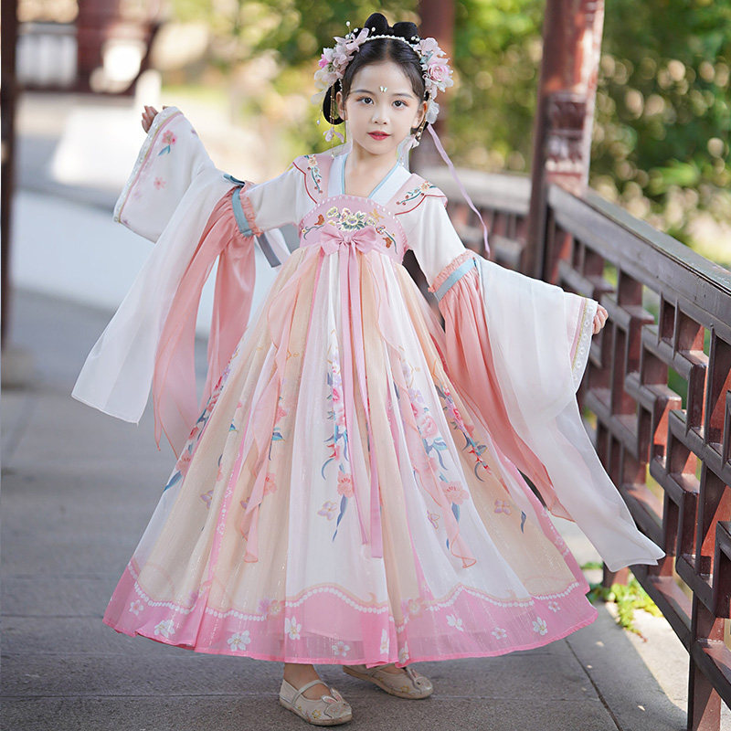 汉服女童秋装2025新款春秋季儿童中国风古装女孩超仙唐装连衣裙子,童装/婴儿装/亲子装,唐装,淘宝优惠券,粉丝福利购,淘宝优惠卷