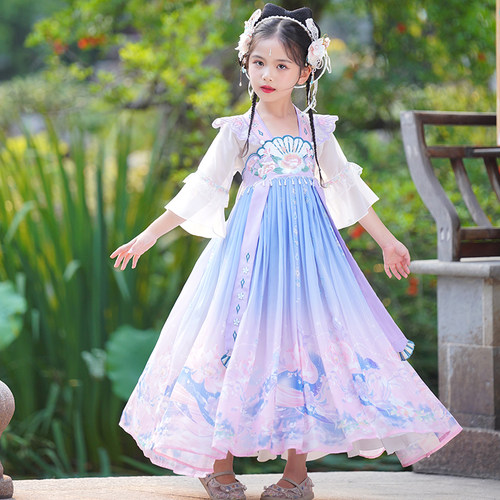 汉服女童连衣裙夏季公主裙夏款