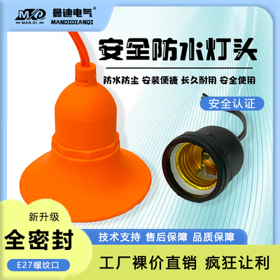 户外防水灯头全密封一体成型