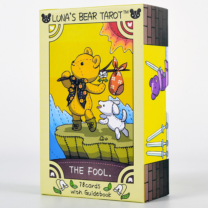 正版进口英文版韦特牌塔罗卡罗牌 LUNA’S BEAR TAROT 布袋熊塔罗