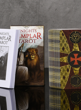 进口正版英文版 圣殿骑士塔罗韦特塔牌罗塔Knights Templar Tarot