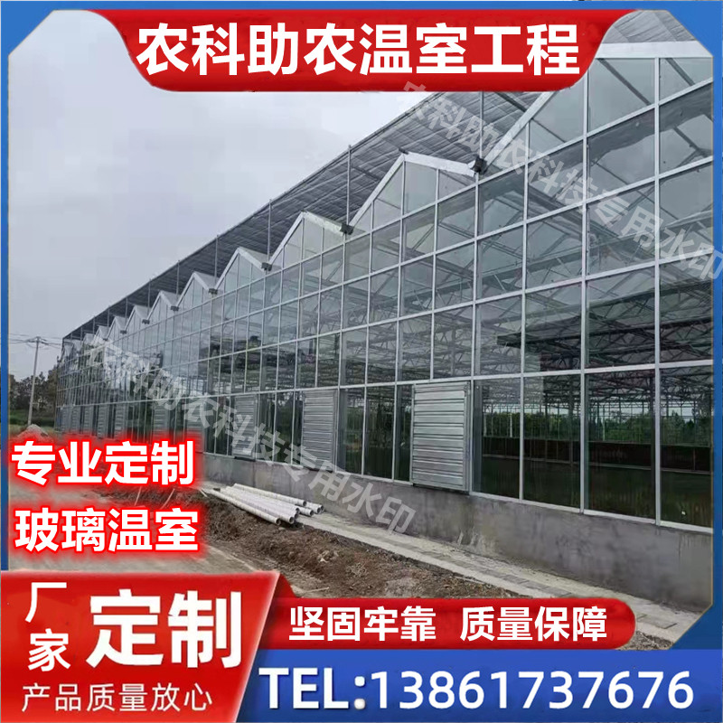 玻璃温室大棚花卉文洛大棚温室连栋热镀锌钢管棚薄膜蔬菜大棚养殖