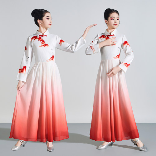 儿童合唱服中小学生山河开场诗歌