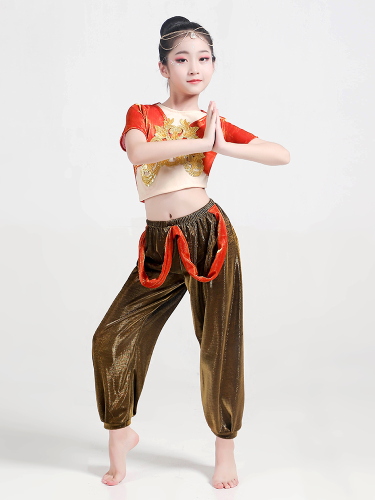 儿童古典舞演出服飘逸中国舞民族舞练功服少儿飞天敦煌原创舞蹈服