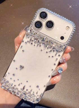 oppoReno15pro奢华带钻手机壳find X9全包防摔女款reno16高档水晶Find x8ultra网红3抖音同款14透明闪耀9plus