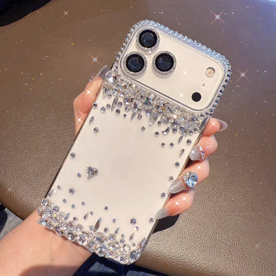 oppoReno15pro奢华带钻手机壳find X9全包防摔女款reno14高档水晶Find x8ultra网红抖音同款A12透明闪耀9plus