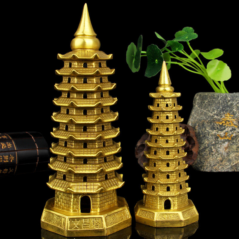 铜9九层文昌塔摆件家用装饰工艺礼品