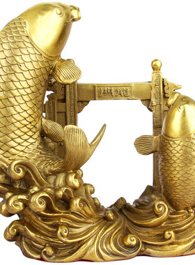 厚德居鲤鱼跳龙门工艺品摆件