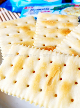 Aji 苏打饼酵母减盐472g纯素食饼干脆薄饼早餐酥脆饼休闲零食点心