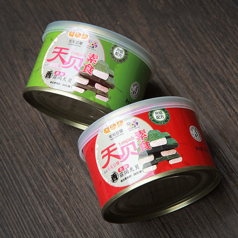 毛毛豆瓣天贝酱150g纯素食香辣纳豆下饭小菜拌面饭酱佐餐斋菜