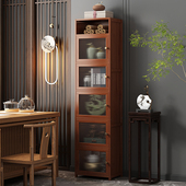 茶架子置物架茶室茶叶展示柜新中式 客厅小型博古架茶具摆放收纳层