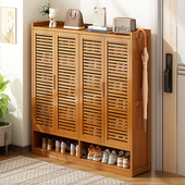 楠竹鞋 鞋 柜门口家用室内走廊入户玄关收纳柜一体2025新款 架子多层