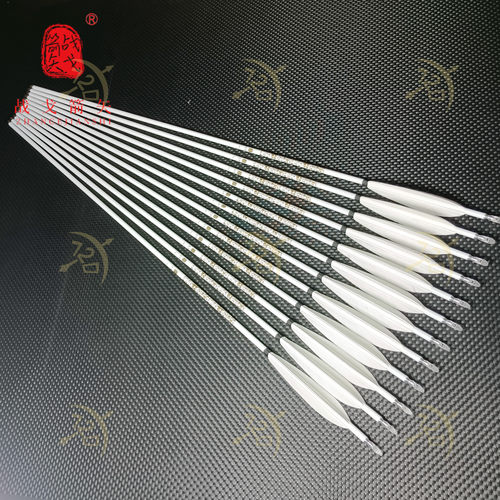 羽毛箭杆白杆战鸽碳箭6.2云端千六梭羽真羽碳箭