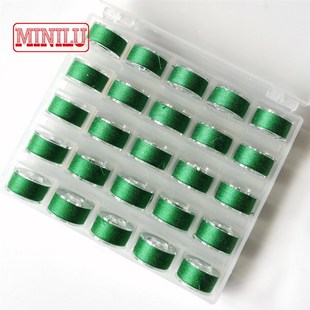 50色可选纯色底线 聚酯高强无弹家用缝纫机彩色梭芯线 402涤纶线