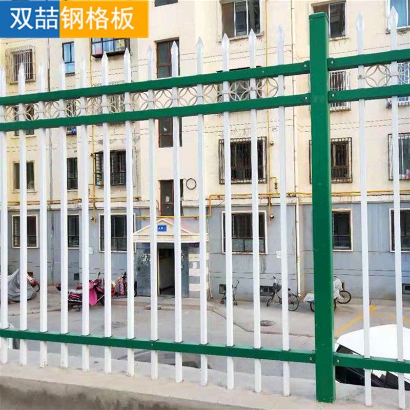 锌钢护栏现货小区锌钢围墙护栏别墅庭院铁艺围栏厂区围墙铁艺栅栏