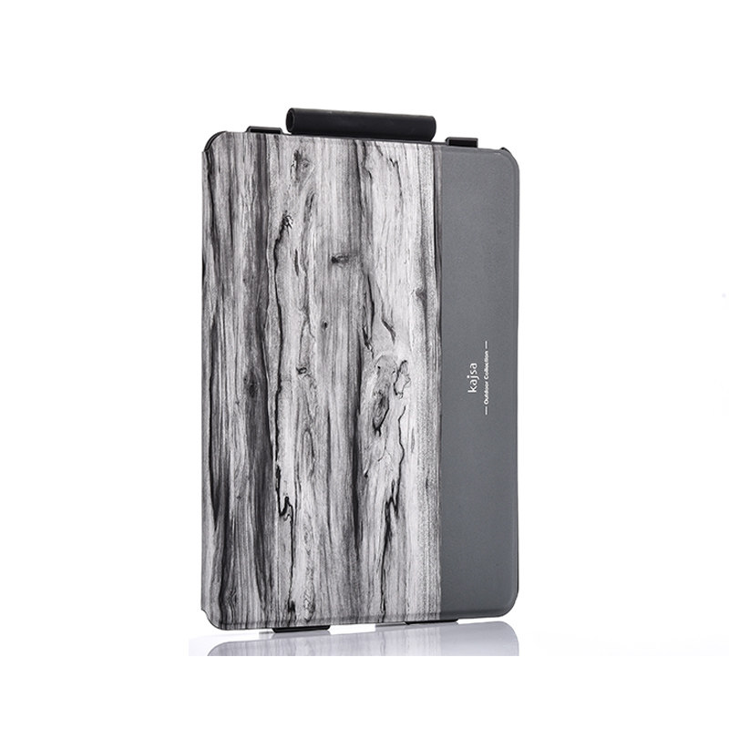 kajsa Outdoor Collection Rosewood Pattern Smart Awakening Folio Stand PU Leather Hard Case Cover for Apple iPad Pro 9.7-inch