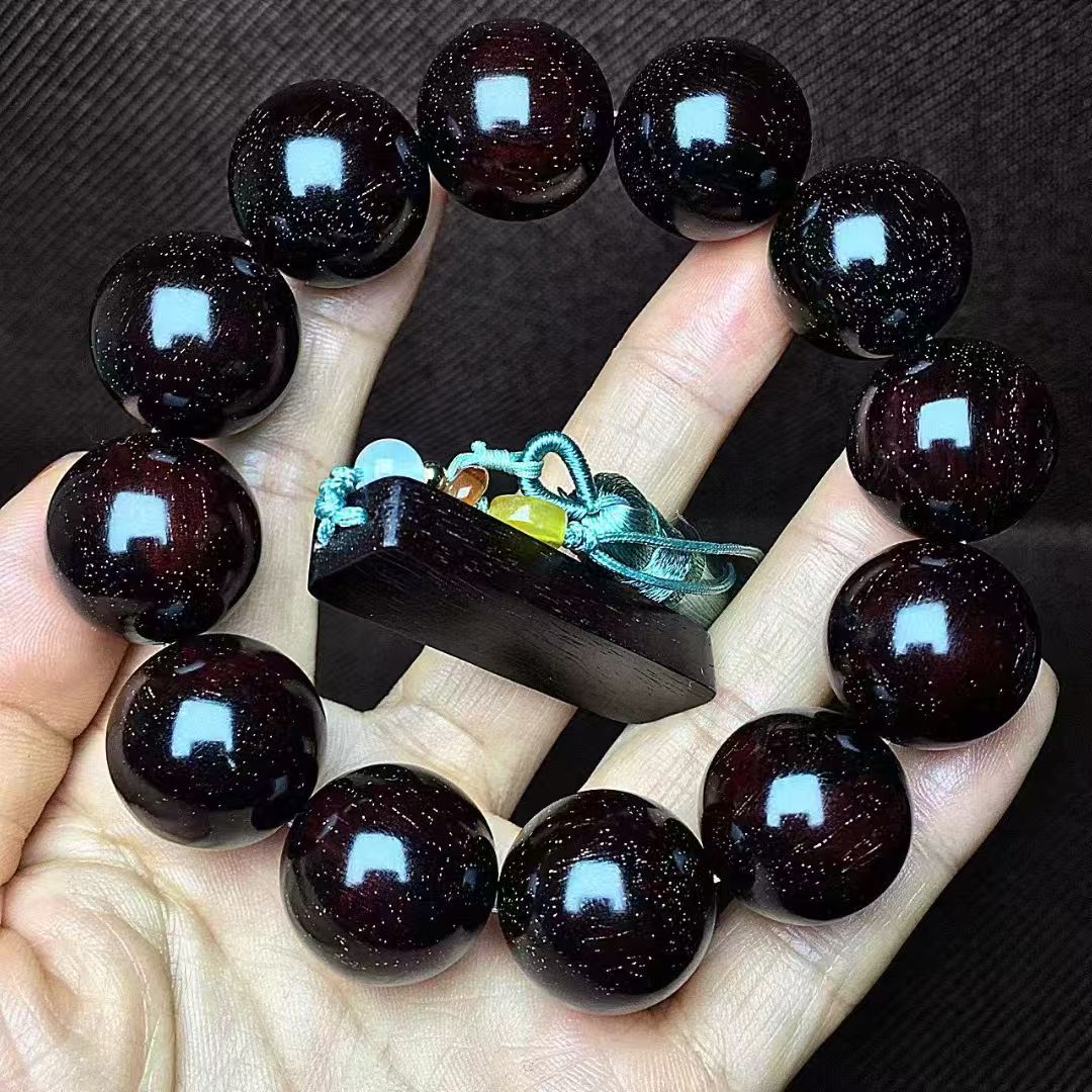 印度小叶紫檀老料20mm手串