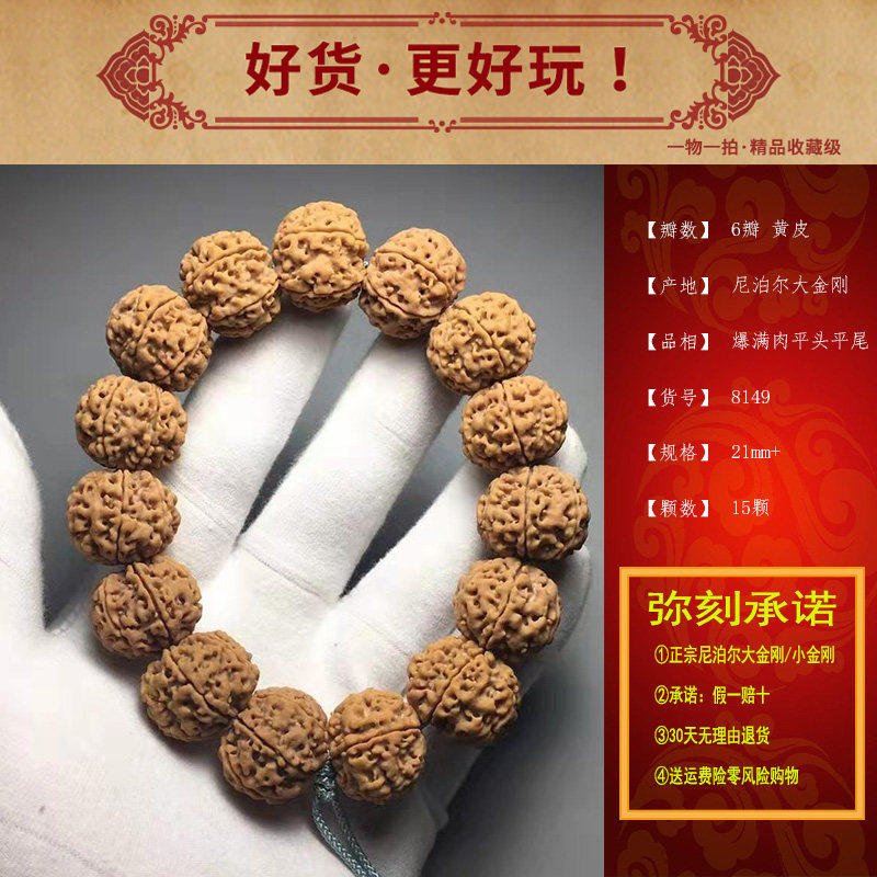 尼泊尔爆满肉佛珠大金刚菩提子