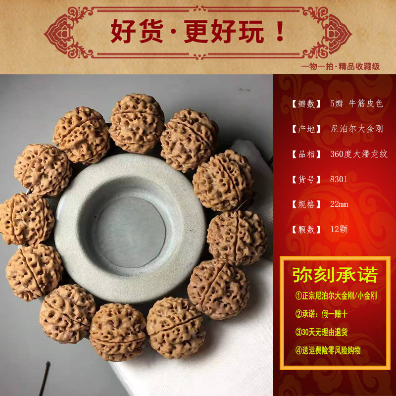 尼泊尔菩提牛筋纹理蜂窝大金刚