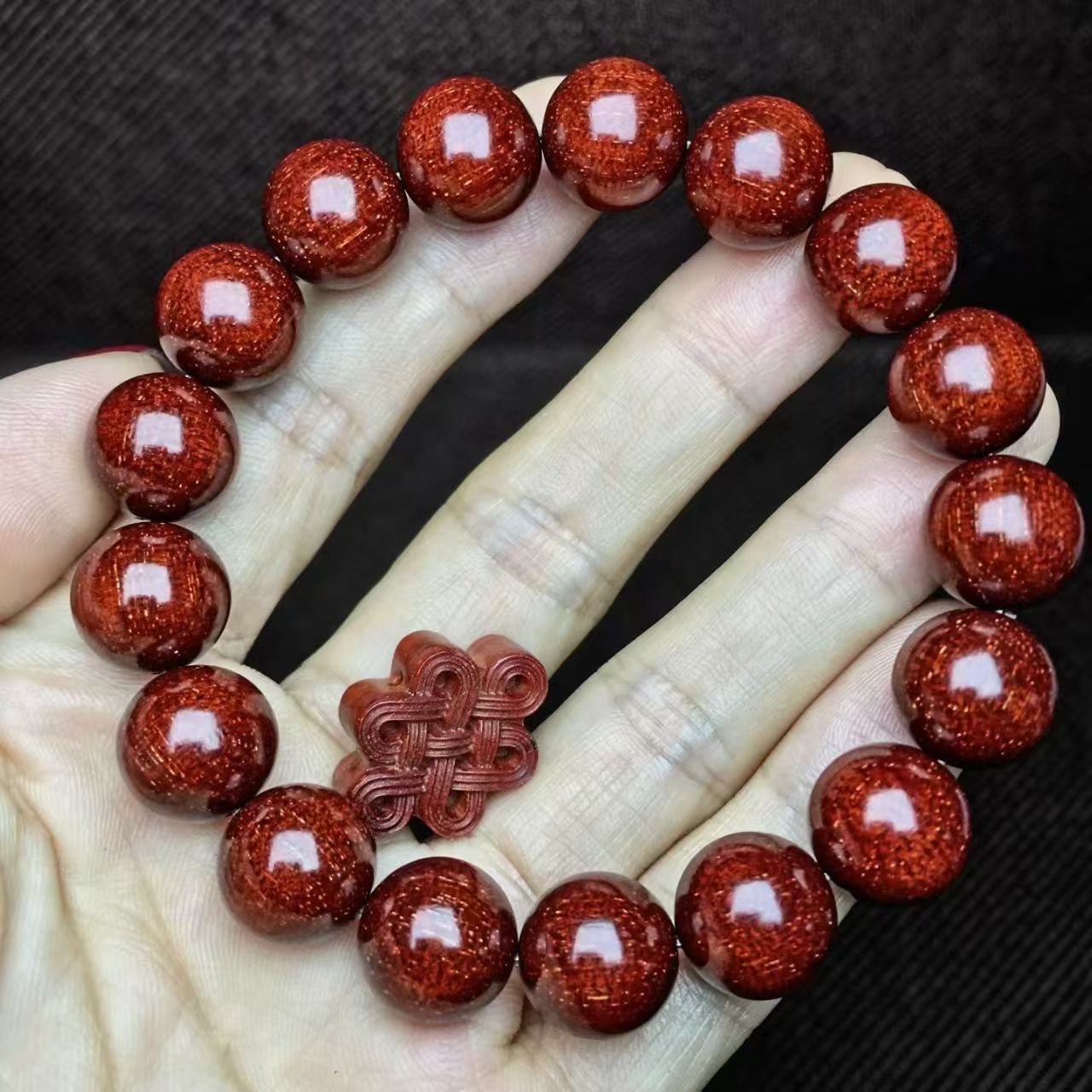 印度小叶紫檀12mm满龙鳞爆满粗星