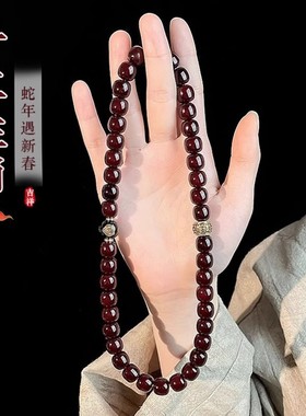 弥刻溏心老料菩提手串十二生肖佛珠双圈男女中式文玩【幽泉清韵】
