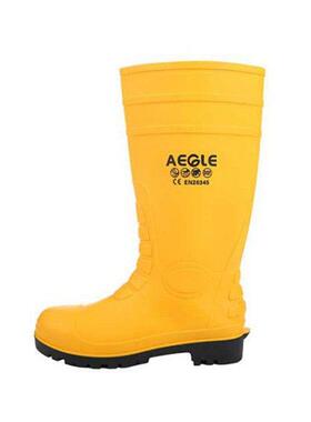 羿科AEGLE 60700104 KV20Y 高筒钢头防刺穿防滑耐磨黄色安全雨靴