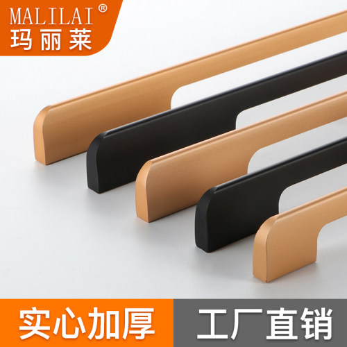 加长现代简约风黑色抽屉橱柜门