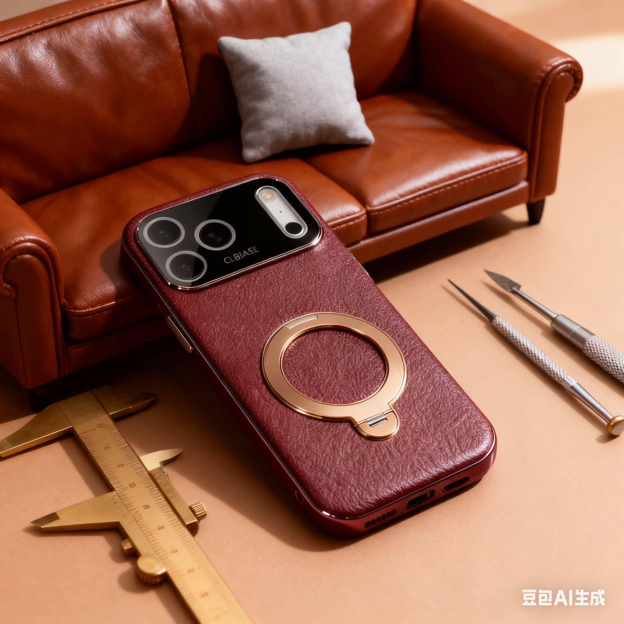 磁吸支架iPhone17promax手机壳网红苹果16高级感个性15plus轻奢风潮牌14全包防摔13pm创意时尚新款商务保护套