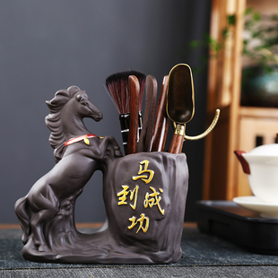 茶道六君子套装立功功夫茶套装配件收藏茶具夹刷茶桌桌