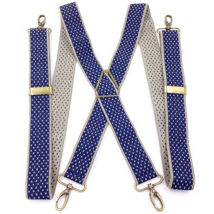 穿三角X型交叉吊带男士钩扣背带夹加长加厚成人挂钩勾扣男士背带