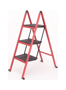 超薄多功能家用折叠梯子长谷脚踏梯川伸缩铝合金人字梯peka铂格