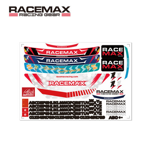 RACEMAX卡丁车头盔遮阳贴发动机水箱贴 姓名血型贴纸 KSS赛事贴纸