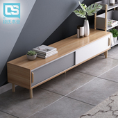 ins北欧实木电视柜茶几套装 家具简约现代客厅机柜 组合小户型日式