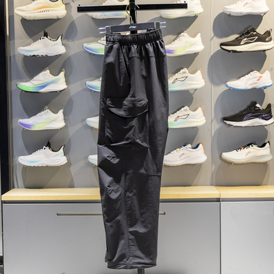 李宁直筒男子加绒保暖运动裤