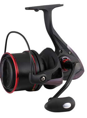 Surf Fishing Reel 黑红纺车轮 无间隙渔线轮鱼轮 远投轮  金属渔