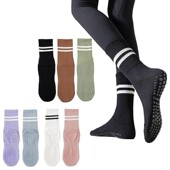 Pilates Grippers Socks Women Non Slip Sticky Slipper