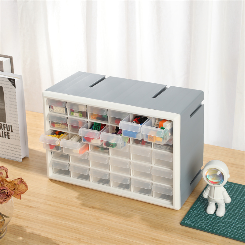 积木口红化妆品文具桌面收纳箱