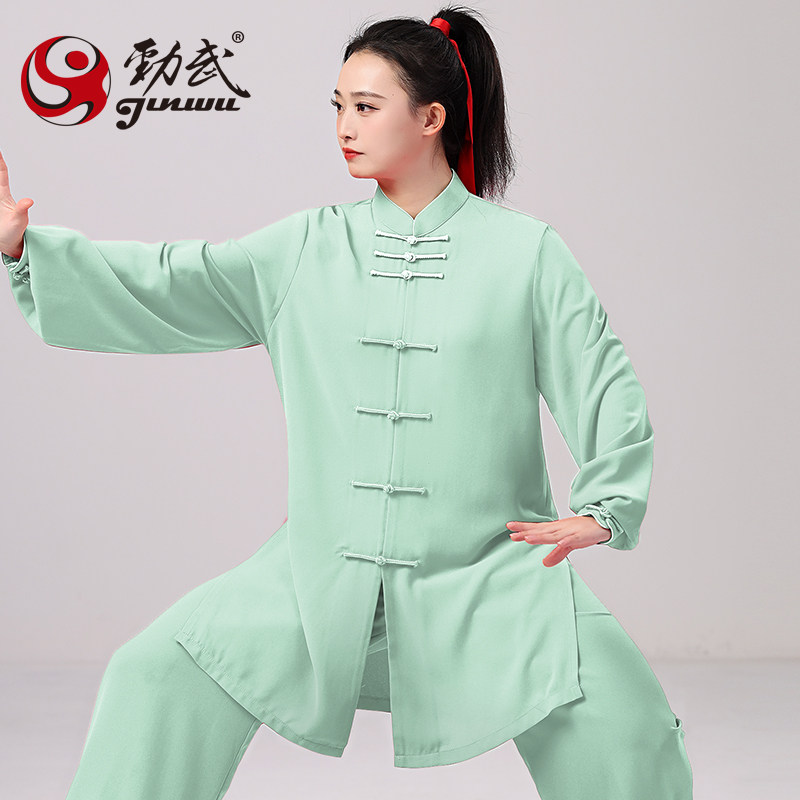 星光麻太极服女新款太极拳练功服图片