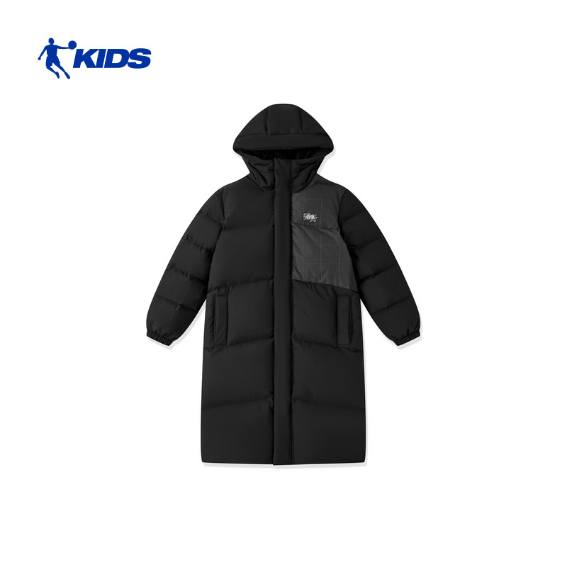 乔丹男童户外质燥梭织羽绒服