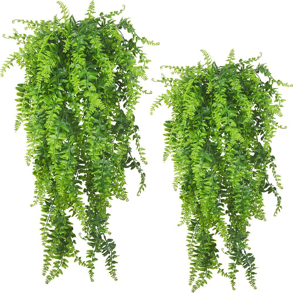 仿真壁挂 波斯草藤条 人造悬挂蕨类植物藤蔓悬挂 绿色植物