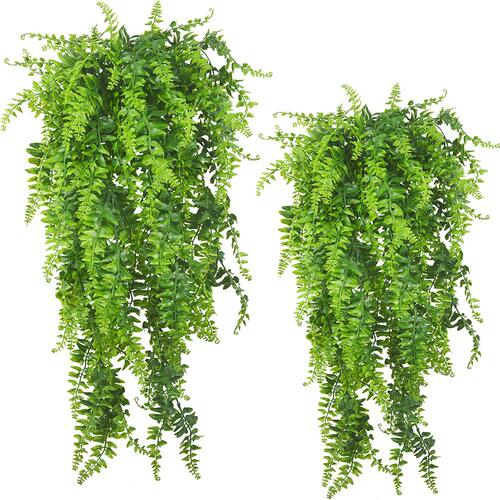 仿真波斯草藤条壁挂蕨类植物绿色