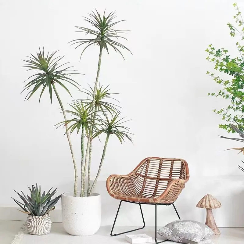 仿真绿植摆件龙血树高端轻奢植物盆摘客厅大型落地假植物千年铁